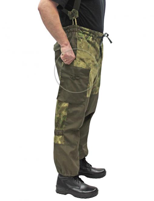 Костюм ГОРКА NEW тк.Рип-стоп цв.Мох/Атак зелёный с накладками