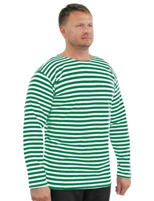 Тельняшка RS интерлок Зелёная полоса
