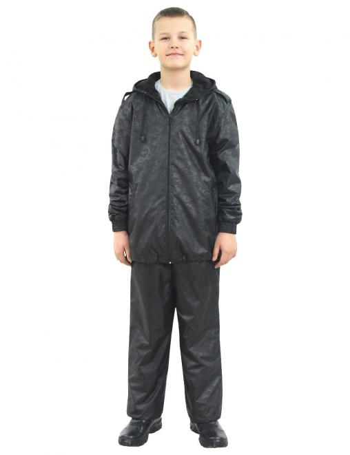Костюм детский АЛЬФА-DEMI тк.Дюспа цв.Чёрный КМФ