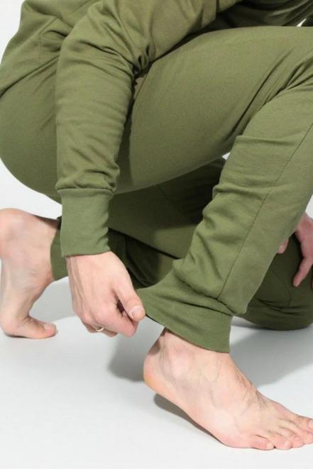 Белье нательное без начёса тк.Кулирка цв.Олива