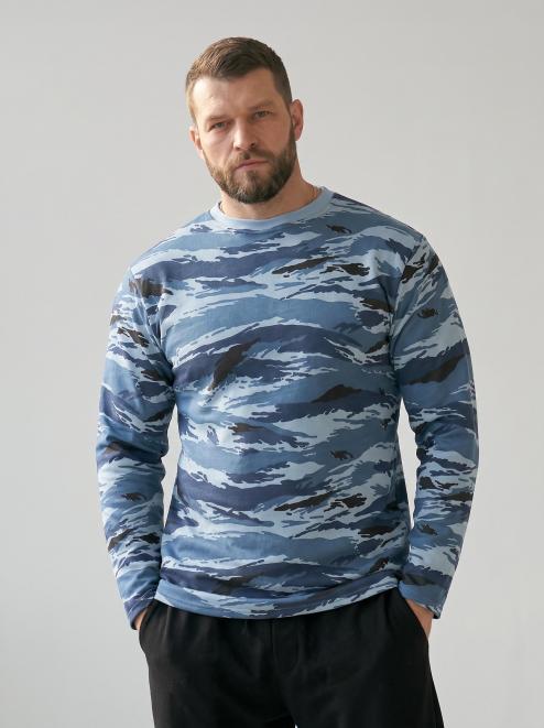 Толстовка тк.Футер 2-х нитка с начёсом RS цв.Синий Камыш