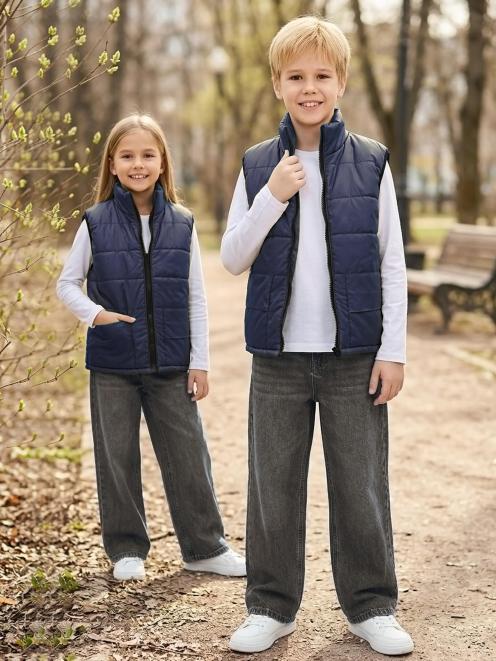 Жилет детский утеплённый RS цв.Синий