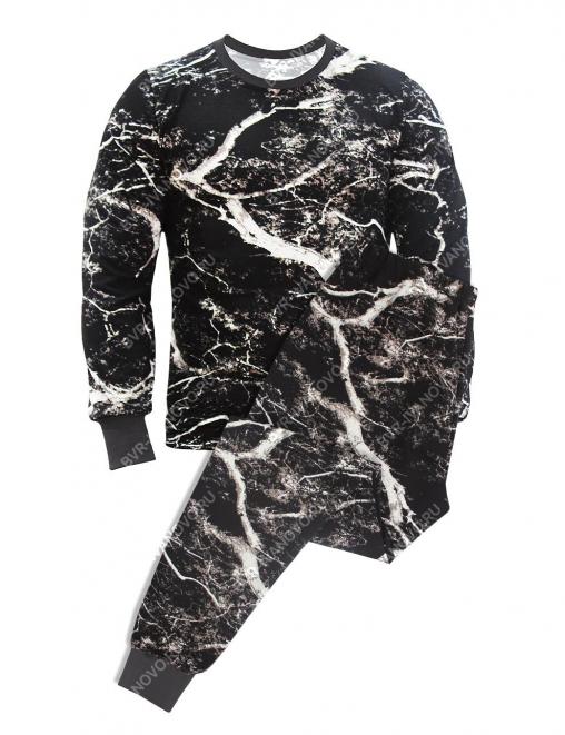 Белье нательное тк.Футер с начёсом цв.Black Forest 