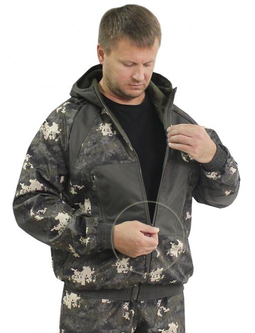 Костюм БЕРКУТ-DEMI RS тк.Polarfleece цв.BLUR 045