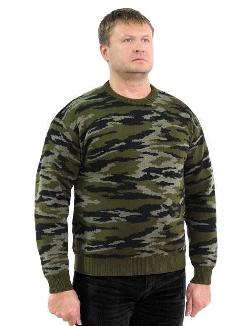 Свитер мужской цв.Зеленый КМФ