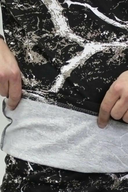 Белье нательное тк.Футер с начёсом цв.Black Forest 