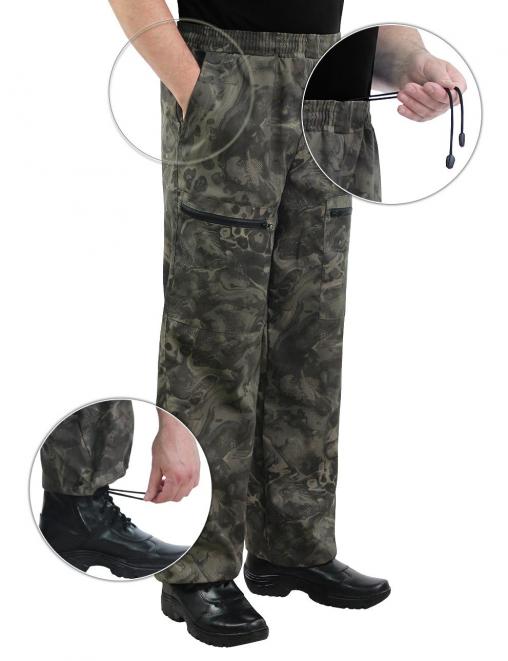 Брюки МОЛОДЁЖНЫЕ RS тк.Смесовая цв.BLUR 1368