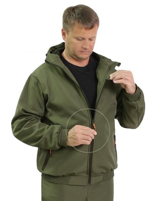 Костюм ДЕМИСЕЗОННЫЙ ГОРИЗОНТ тк.Полифлис цв.Хаки