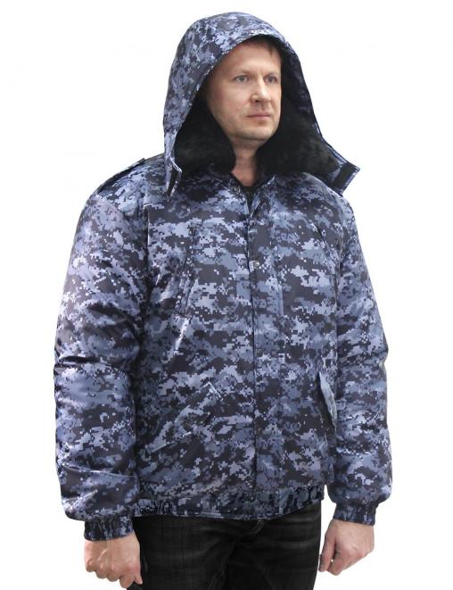 Куртка ОХРАННИК тк.Оксфорд цв.Цифра Синяя 