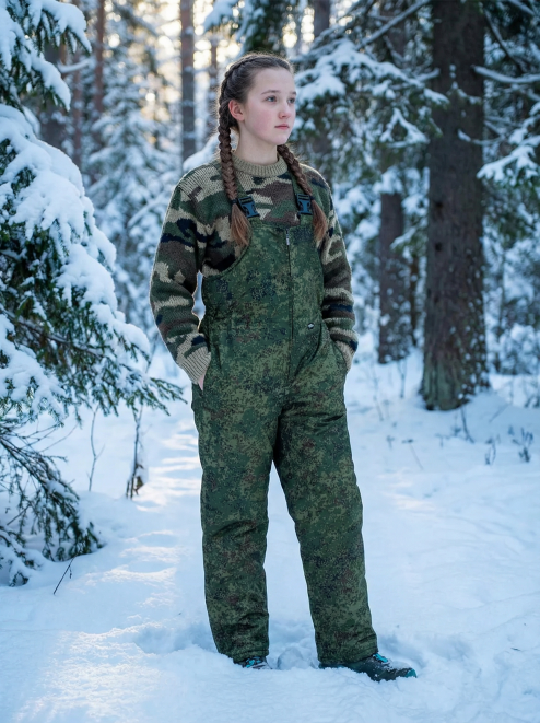 Полукомбинезон детский утеплённый цв.Цифра