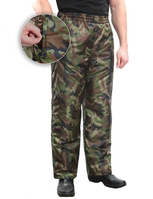 Брюки утеплённые ВИХРЬ RS тк.Оксфорд цв.Зеленый КМФ