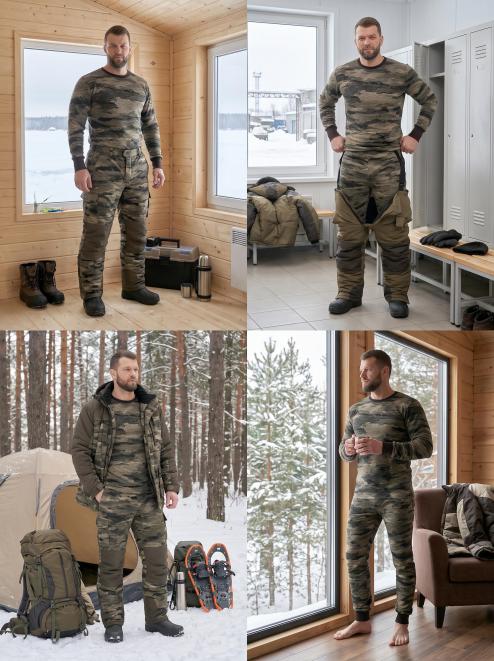 Белье нательное тк.Футер с начёсом цв.Тигр