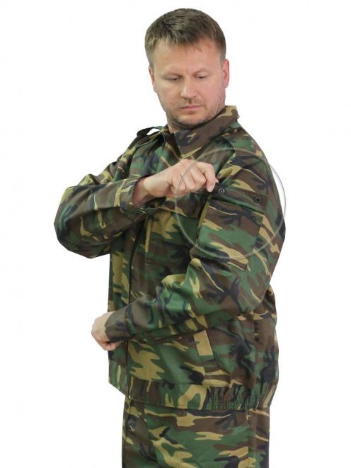 Костюм СТРАЖ тк.Смесовая цв.Зеленый КМФ