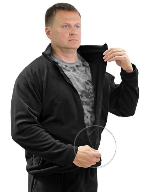 Толстовка Флисовая New цв.Чёрный