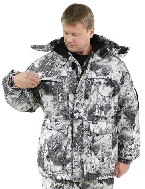 Костюм зимний ФОРЕСТ тк.Алова цв.Белый Лес 2