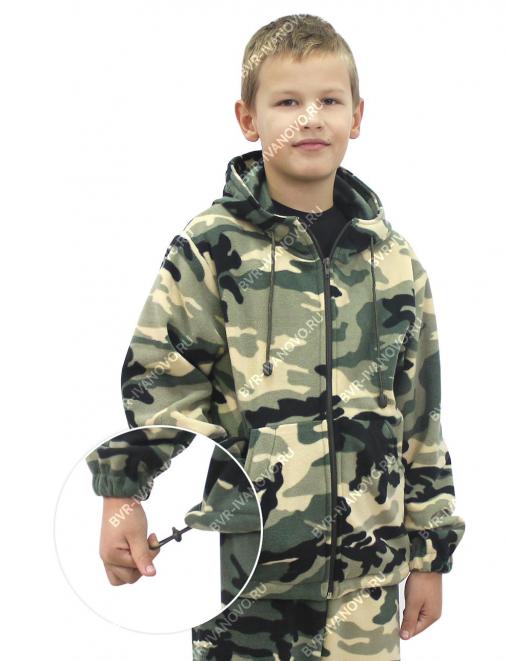 Костюм детский БАРС Флисовый RS цв.Зеленый КМФ 134