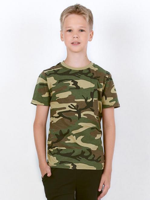 Футболка детская цв.Зелёный КМФ