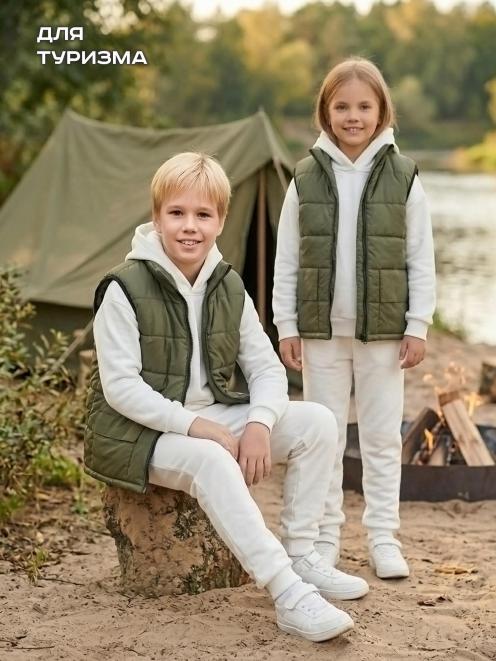 Жилет детский утеплённый RS цв.Олива