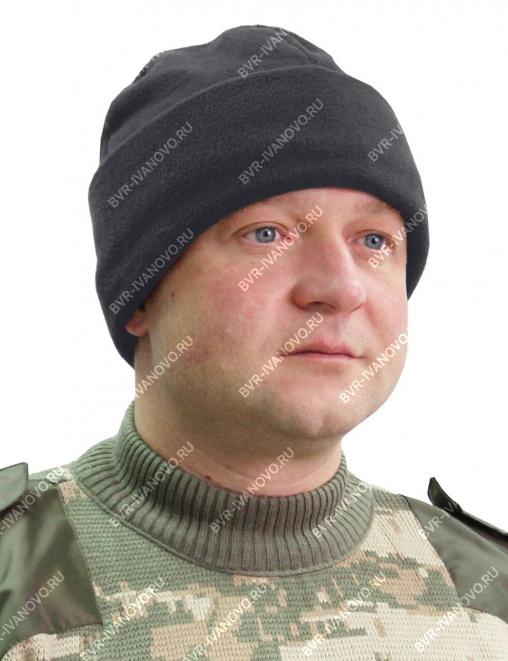 Шапка флисовая 4-х клинка цв.Серый 