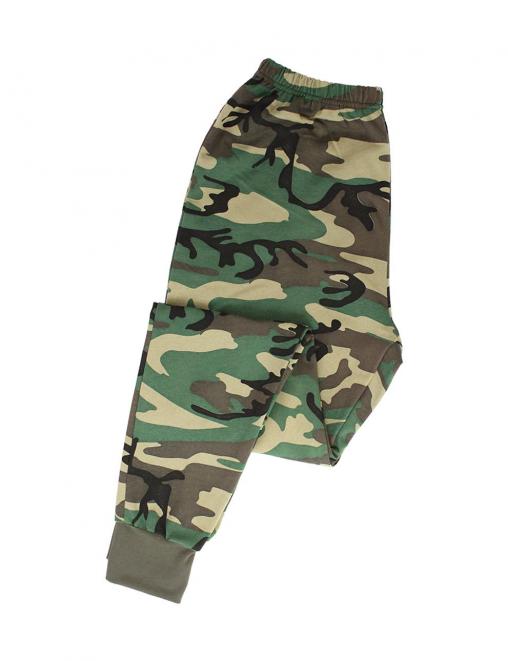 Кальсоны мужские тк.Футер с начёсом цв.Зеленый КМФ