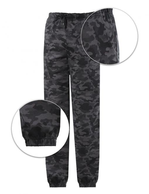 Трико мужское ТОРНАДО тк.Футер  цв.Черный КМФ Рубеж