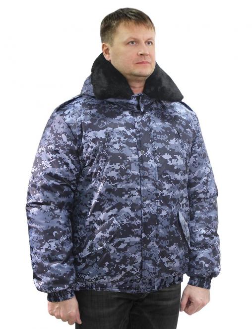 Куртка ОХРАННИК тк.Оксфорд цв.Цифра Синяя 