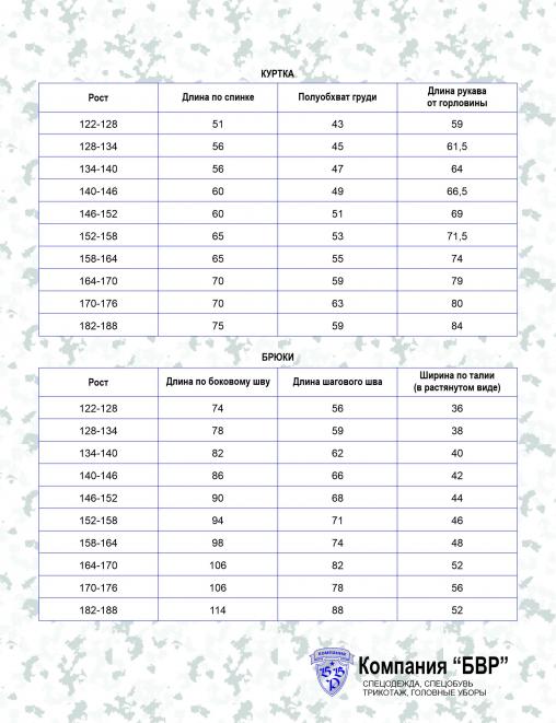 Костюм детский ТУРИСТ тк.Облегченная цв.Флора