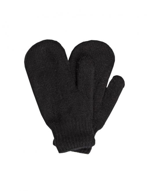 Варежки вязаные RS цв.Черный на меху пр-во  Китай