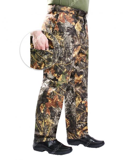 Брюки ВОЕННО-ПОЛЕВЫЕ тк.Смесовая цв.Лес