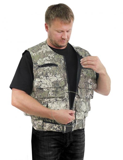 Жилет ОХОТА тк.Смесовая цв.BLUR 2267