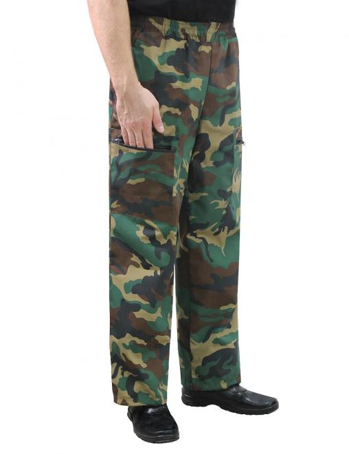 Брюки МОЛОДЁЖНЫЕ тк.Рип-стоп цв.Зеленый КМФ