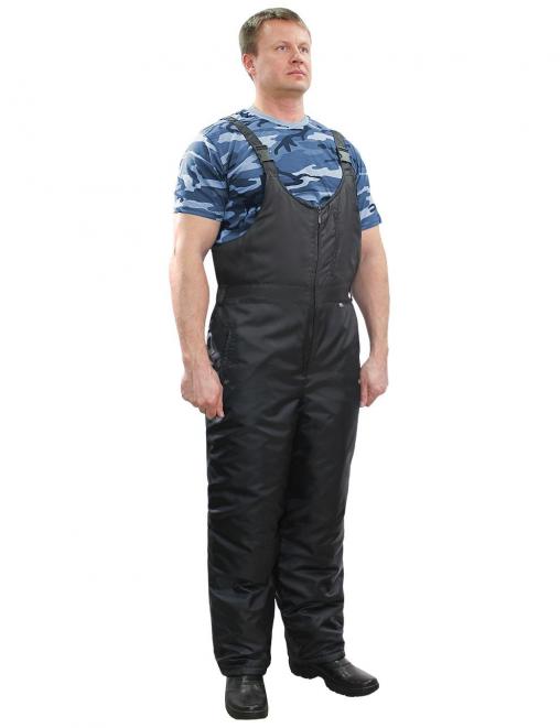 Полукомбинезон утеплённый тк.Оксфорд цв.Чёрный