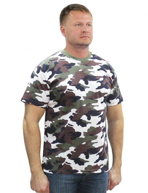 Футболка RS цв.Бело-зелёный КМФ 3978