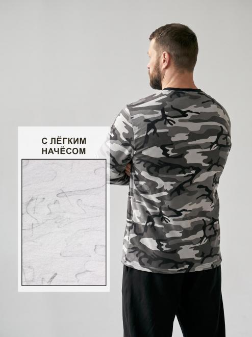 Толстовка тк.Футер 2-х нитка с начёсом RS  цв.Серый КМФ