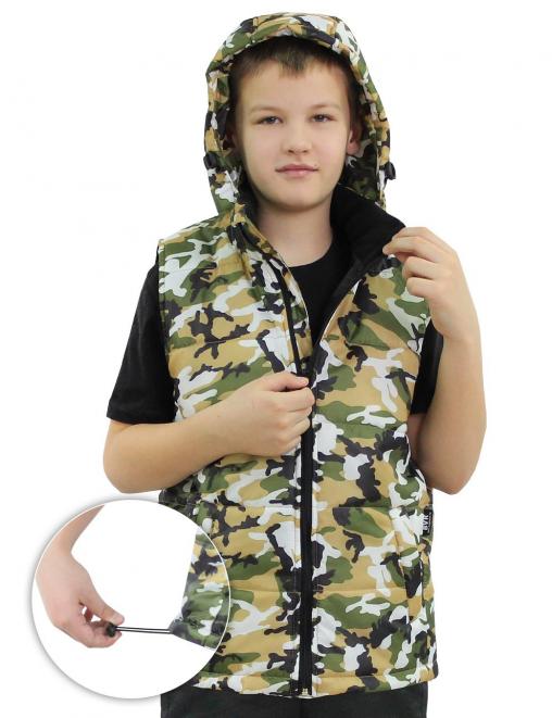 Жилет детский утеплённый СТАЛКЕР RS цв.НАТО КМФ