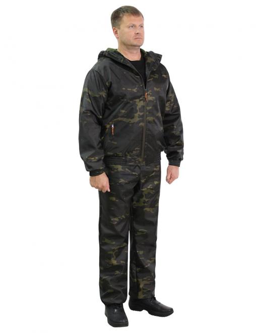 Костюм ДЕМИСЕЗОННЫЙ ГОРИЗОНТ тк.Полифлис мини цв.Мультикам Черный
