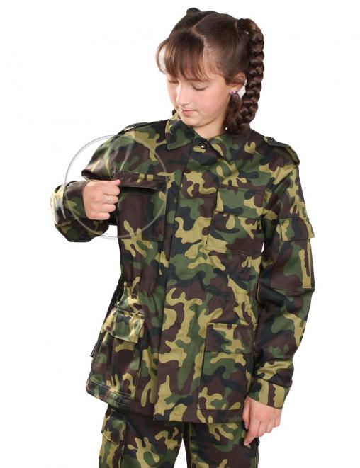 Костюм детский ВОЕННО-ПОЛЕВОЙ RS тк.Смесовая цв.Зеленый КМФ