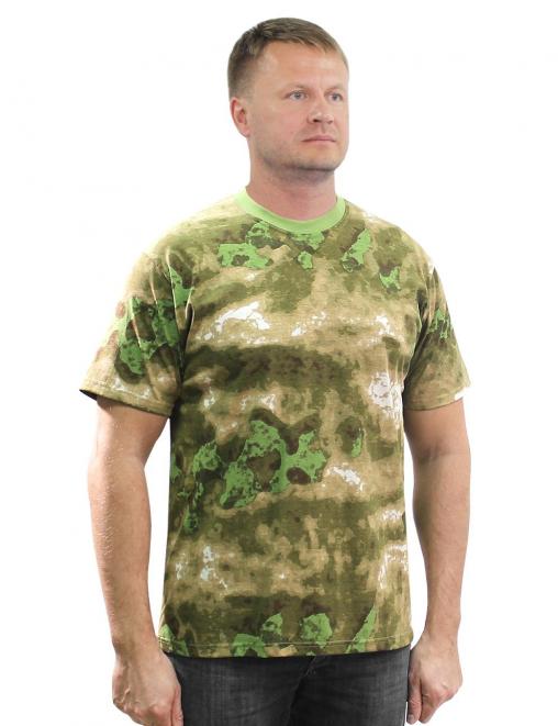 Футболка цв.Мох/Атак зелёный