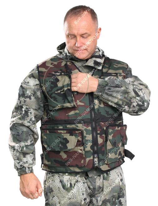 Жилет HUNTER RS тк.Рип-стоп цв.Зеленый КМФ