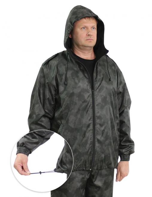 Костюм АЛЬФА-DEMI тк.Оксфорд цв.Черный КМФ