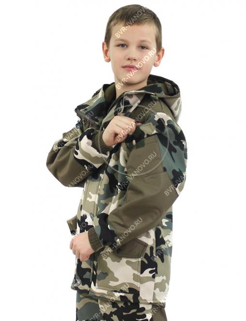 Костюм детский ГОРКА-Demi RS тк.Polarfleece рип-стоп цв.Зелёный КМФ Костюм детский ГОРКА-Demi RS тк.Polarfleece рип-стоп цв.Зелёный КМФ