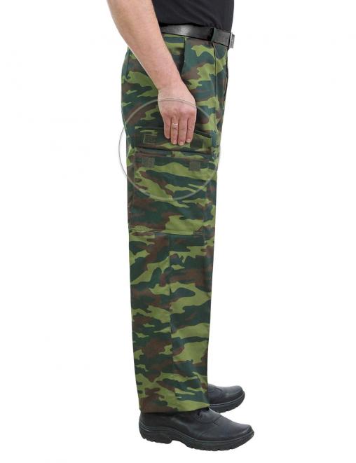 Брюки ВОЕННО-ПОЛЕВЫЕ тк.Смесовая цв.Флора