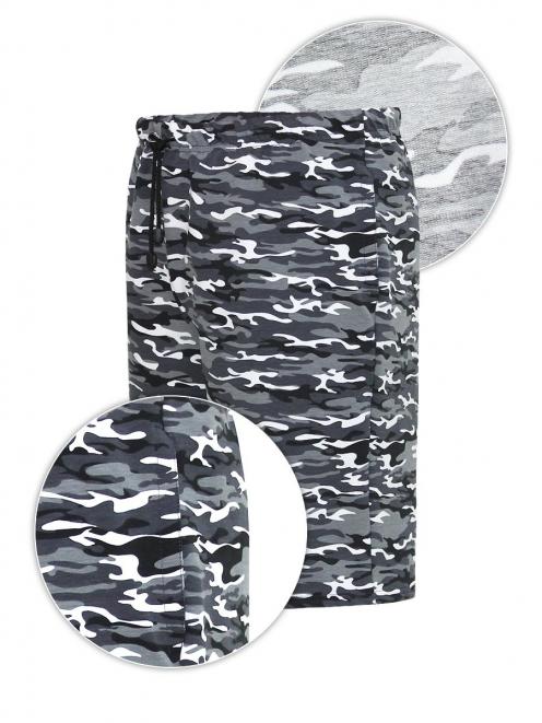 Шорты мужские ДАЧНЫЕ цв.Белый КМФ