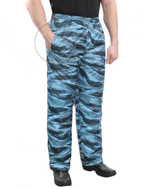 Брюки утеплённые ВИХРЬ тк.Оксфорд цв.Серый Камыш