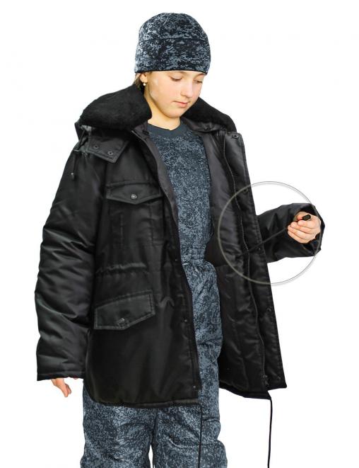 Куртка детская ЗИМА цв.Чёрный