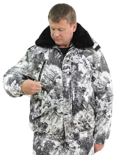 Костюм зимний НОРД RS тк.Алова цв.Белый Лес 2
