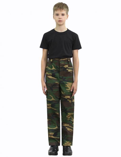 Костюм детский ВОЕННО-ПОЛЕВОЙ тк.Смесовая цв.Зеленый КМФ (Меланж)