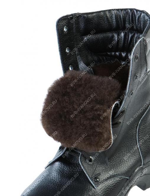 Берцы ОМОН RS  хром/натуральный мех