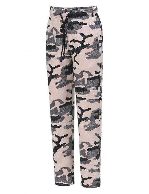 Брюки спортивные детские ЭКСТРИМ RS тк.Футер цв.Розовый КМФ