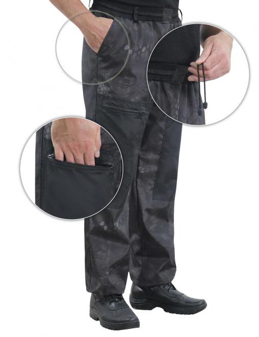 Костюм БЕРКУТ-DEMI RS тк.Polarfleece цв.Питон чёрный